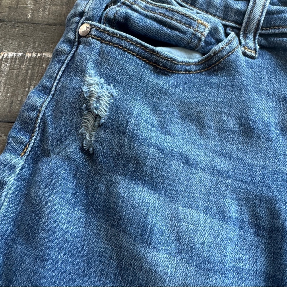 Judy Blue Walk This City Slim Fit Jeans Women's 9/29 Blue Distressed JB82204DK - Picture 5 of 12